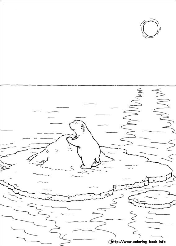 Little Polar Bear coloring picture